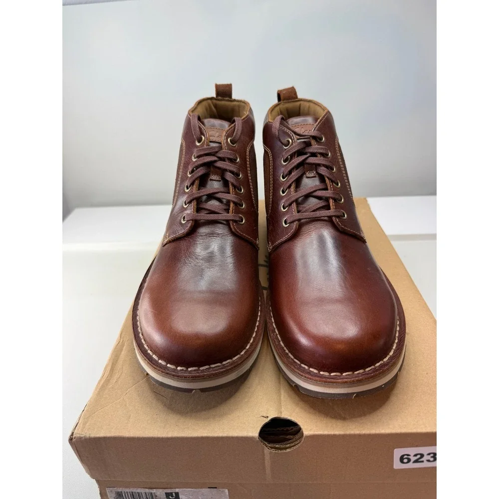 Clarks Gravelle Mens Brown Leather Suede Chukka Boots Size 12 261745757110 NEW